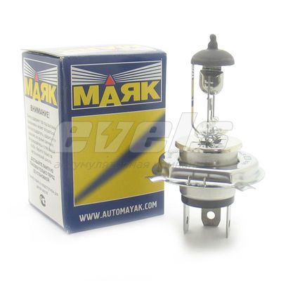 Лампа "Маяк" 12V H4 60/55W (P43t) — основное фото